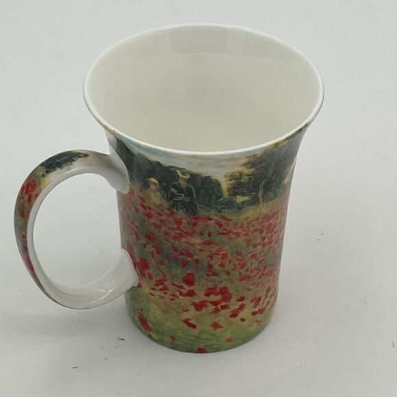 McIntosh Fine Bone China Claude Monet Poppies Java Coffee Mug - Picture 3 of 7